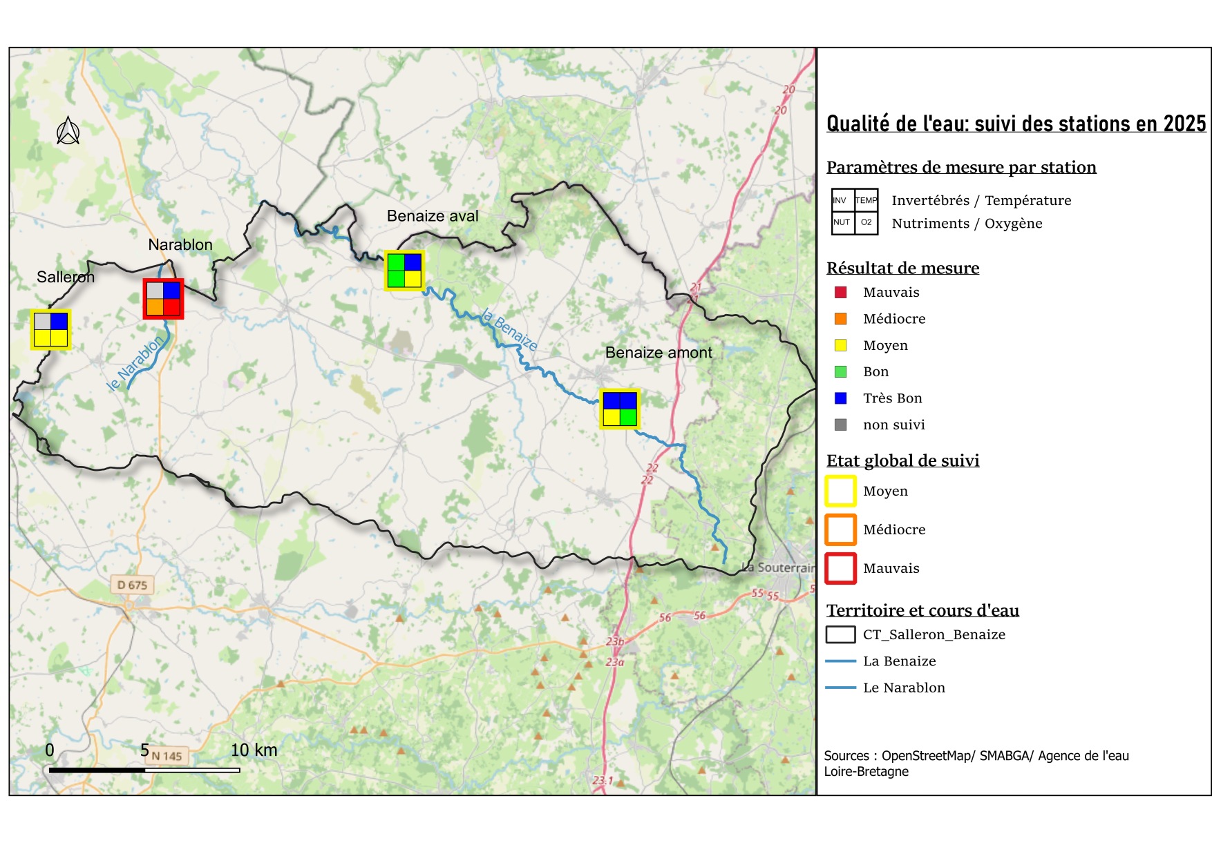 carte suivi 2025 station qualité